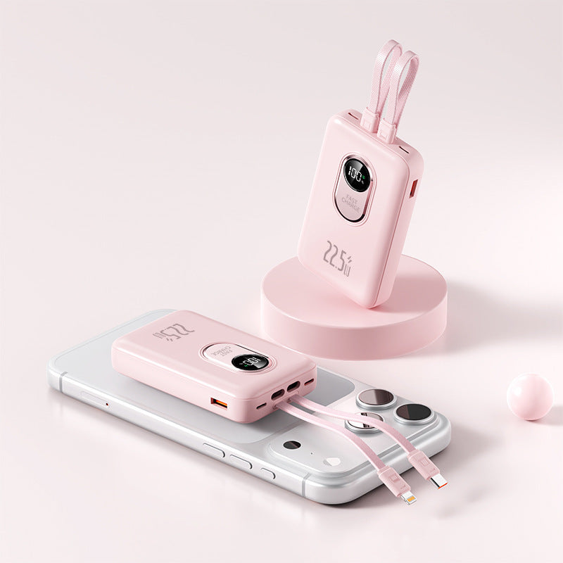 Power bank with fast charging function and integrated cable system Stornfield
