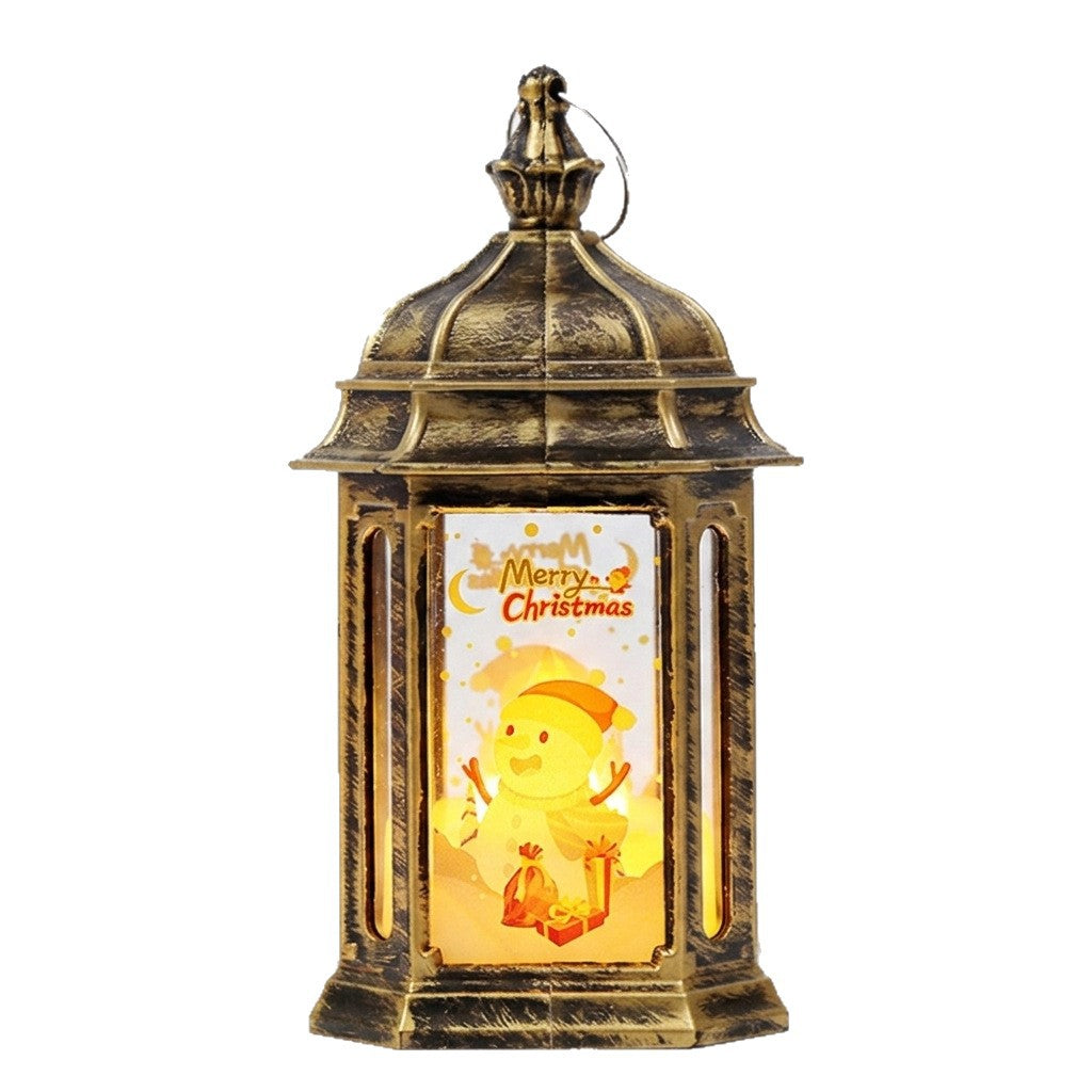 Atmospheric LED Christmas lantern