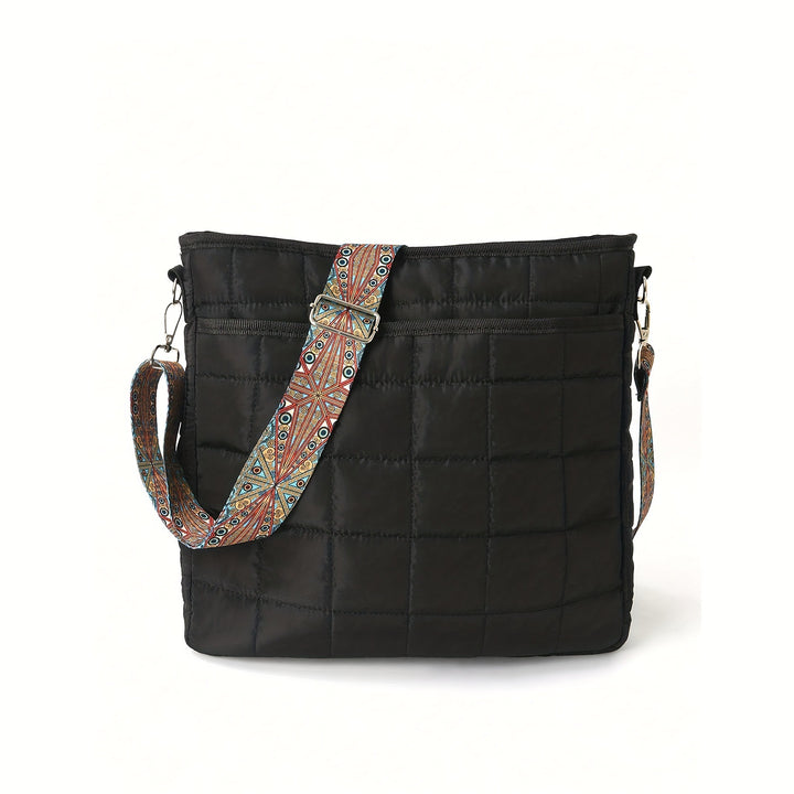 Fashionable shoulder bag with square quilted pattern Stornfield
