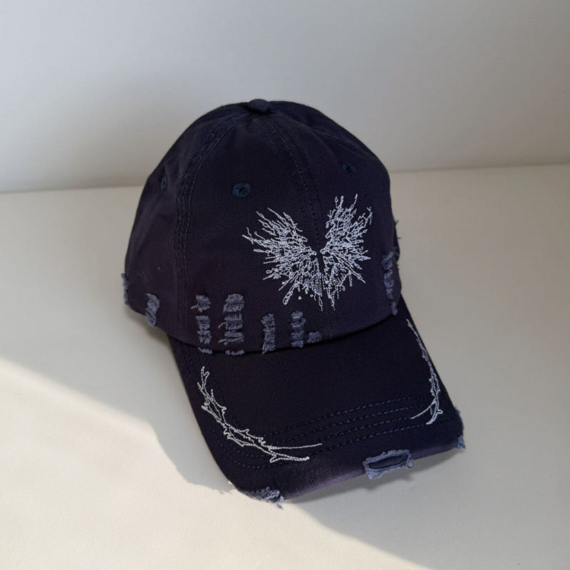 Women's Distressed Graphic Snapback Cap Stornfield