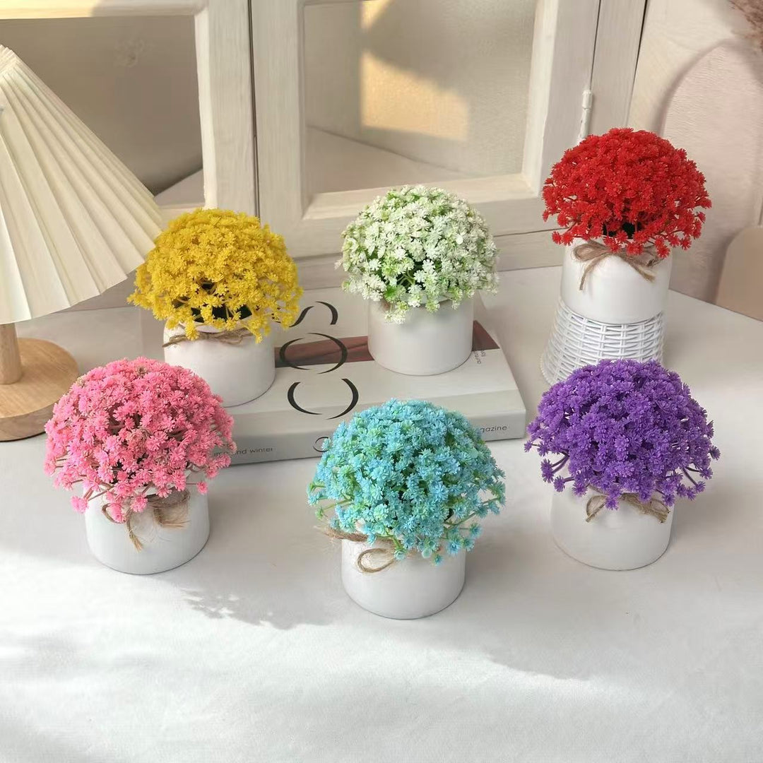 Lifelike Purple Floral Arrangement