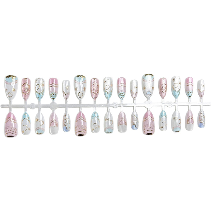 Elegant Decorative Press-On Nails Set