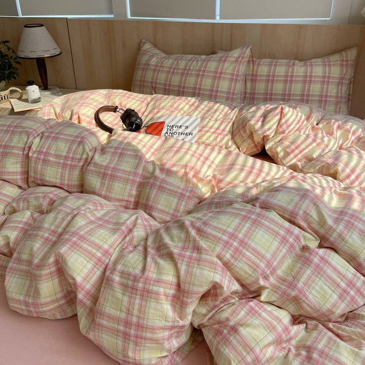 Striped Cotton Duvet Cover Set