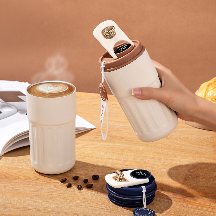 Ladies Insulated Coffee Mug with practical folding lid Stornfield
