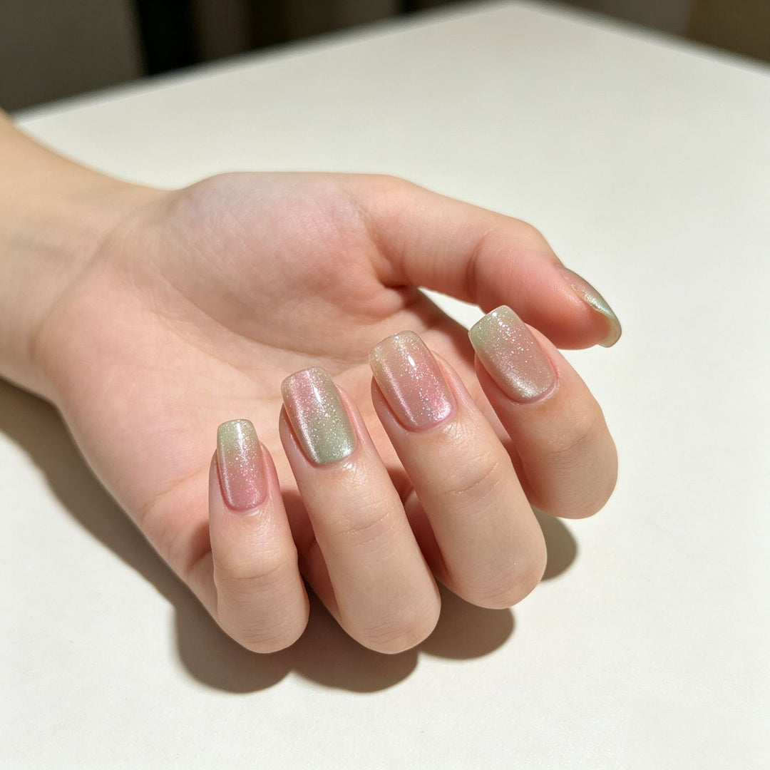 Elegant Floral Bow Press-On Nail Tips Stornfield