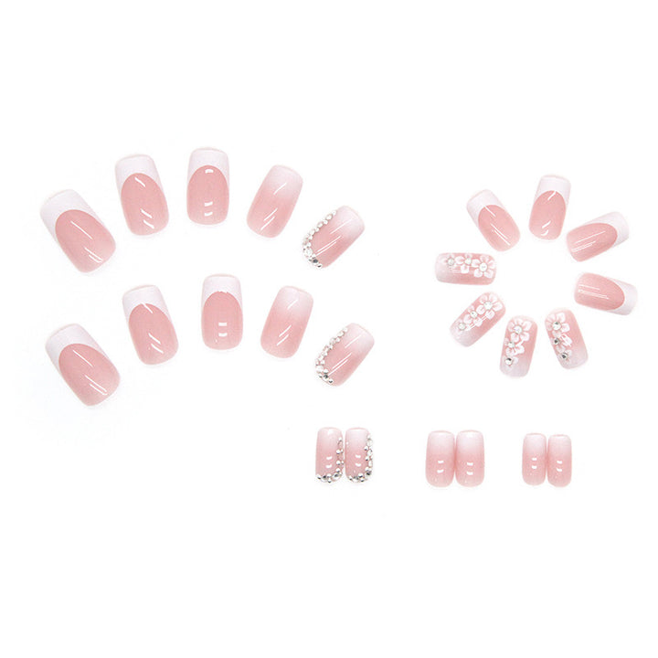 Deluxe Floral Acrylic Press-On Nail Tips Stornfield