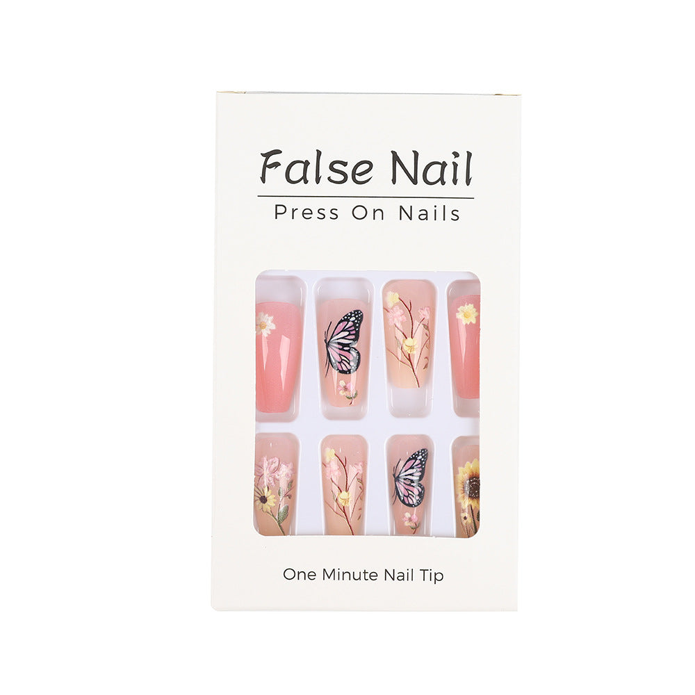 Art nails with floral and summer motifs Stornfield