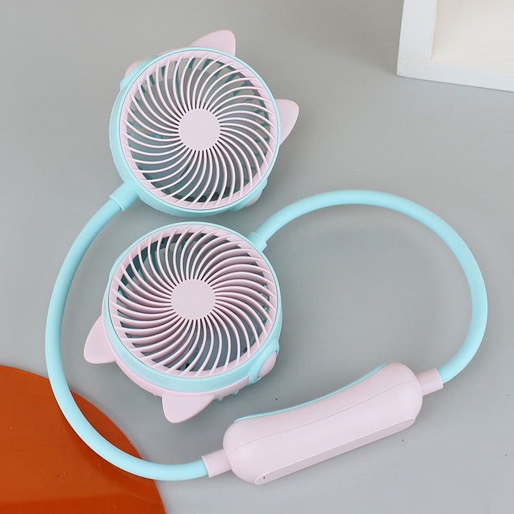 Women's Portable Mini Neck Fan with Dual Blower Stornfield