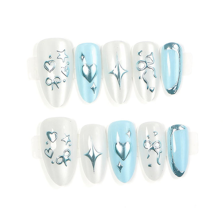 Glamorous Metallic Press-On Nail Set Stornfield