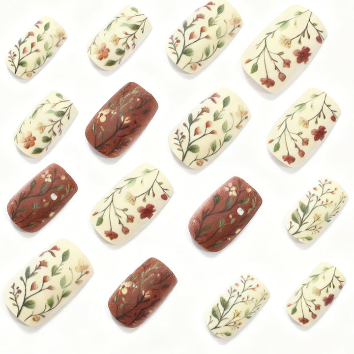 Floral Design Acrylic Nail Art Stornfield