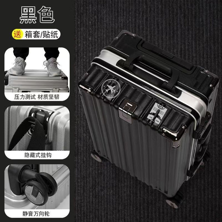 Hard-shell travel suitcase with spacious interior and high-quality rolling system Stornfield