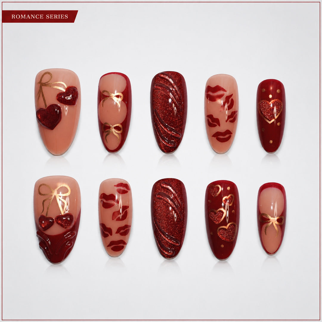 Artificial nails with romantic design Stornfield