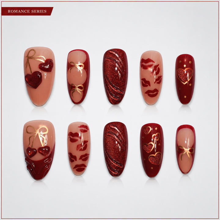 Artificial nails with romantic design Stornfield