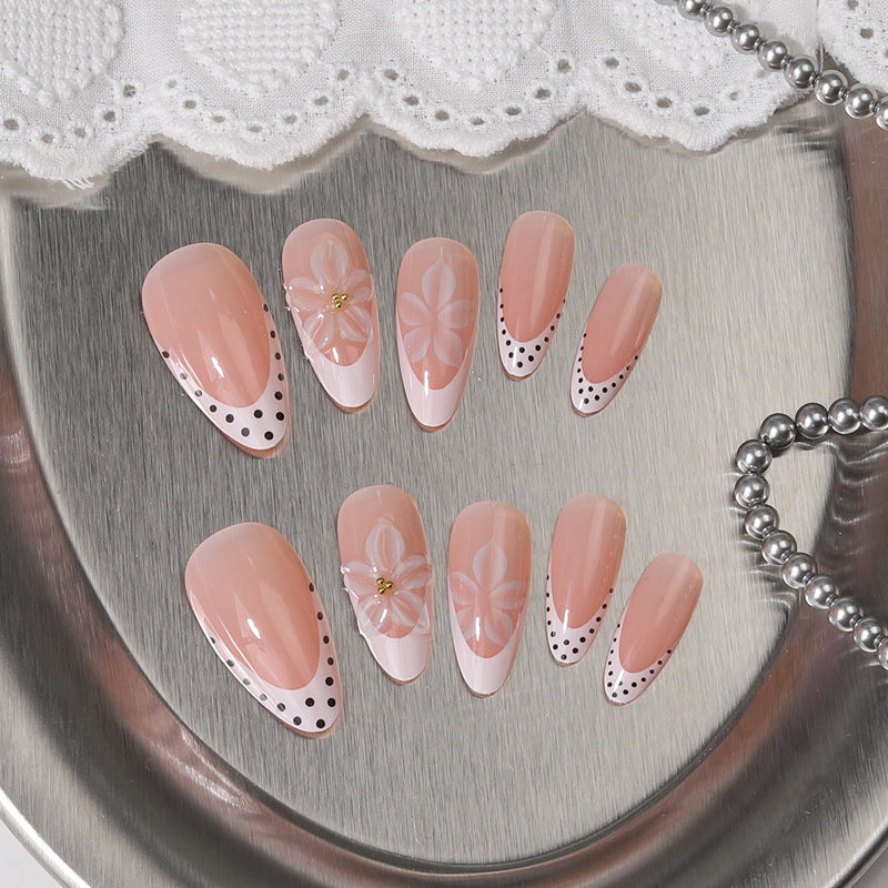 Elegant Floral Art Press-On Nail Set Stornfield