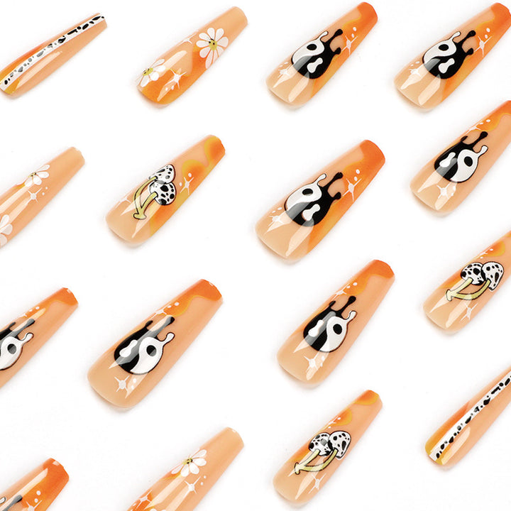 Artful acrylic nails with stylish patterns Stornfield