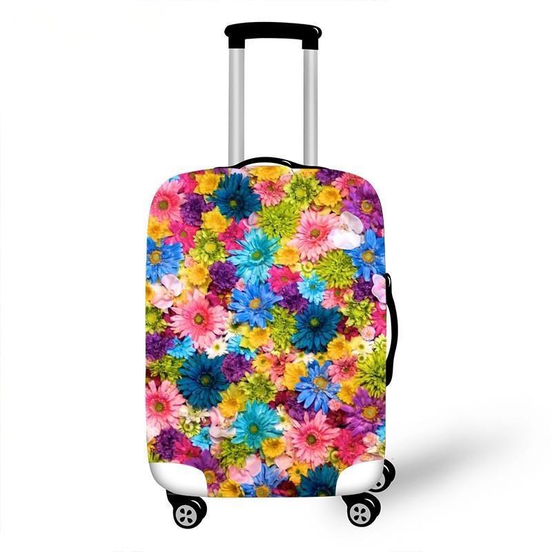 Women's hardshell travel suitcase with floral design Stornfield