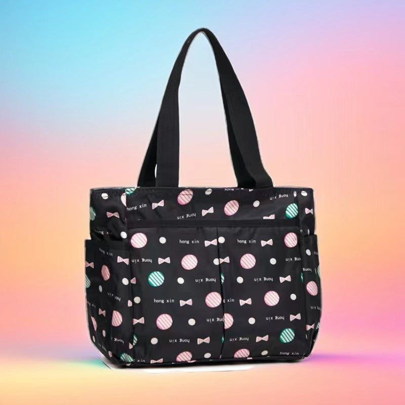Stylish Striped Multi-Pocket Tote Bag Stornfield