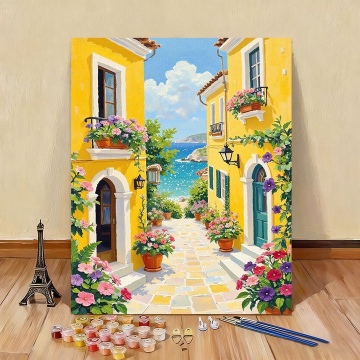 DIY Scenic Coastal Paint by Numbers Kit Stornfield