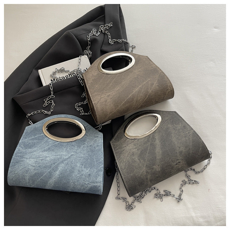 Fashionable Denim Clutch