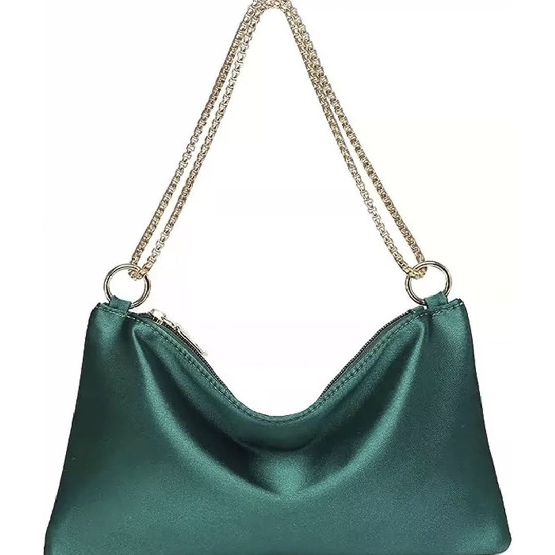 Satin Evening Shoulder Bag