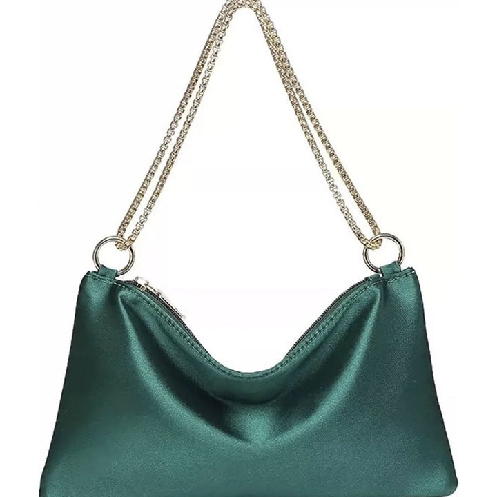 Satin Evening Shoulder Bag