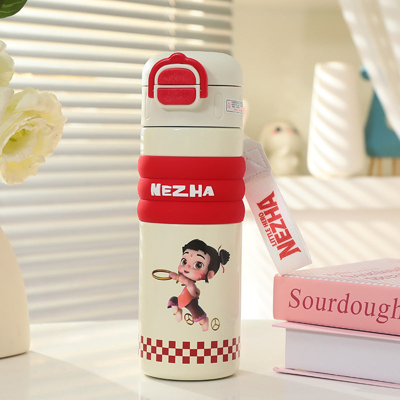 Women's Insulated Bottle with Playful Design and Practical Carry Handle Stornfield