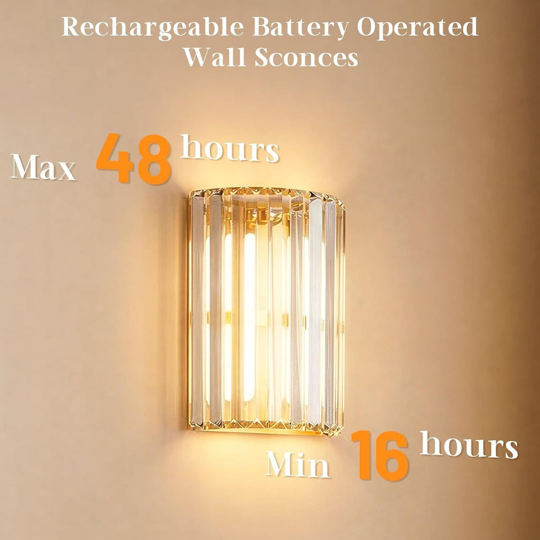 Elegant Crystal Wall Light