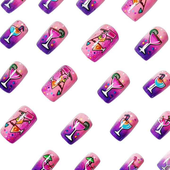 Creative Art Nails with Cheerful Cocktail Design Stornfield