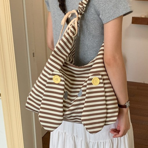 Playful Animal-Themed Slouchy Shoulder Bag