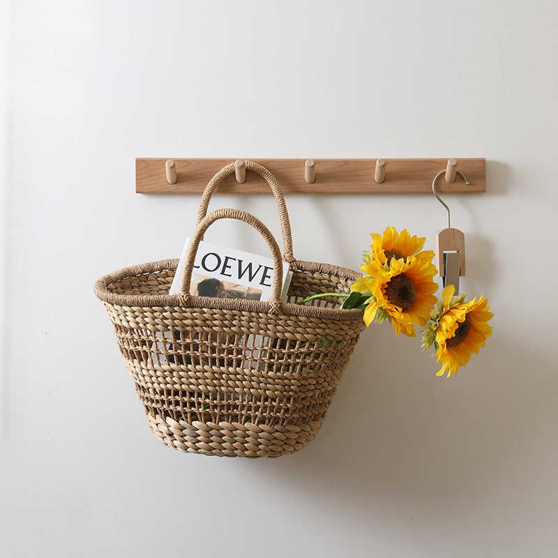 Handmade rattan bag with a removable lining insert Stornfield