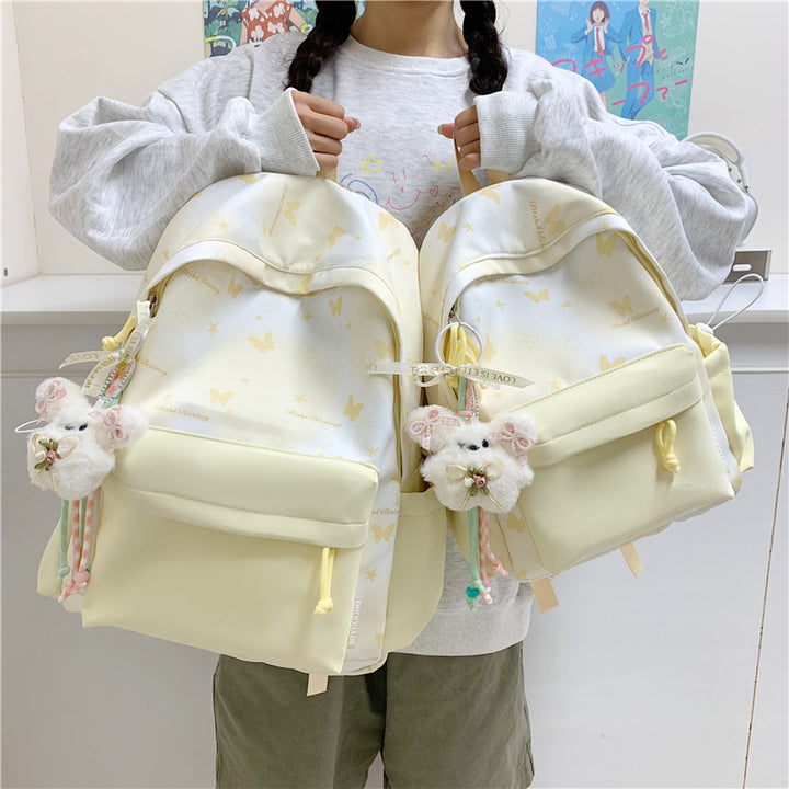 Leisure Backpack with Floral Appliqués Stornfield