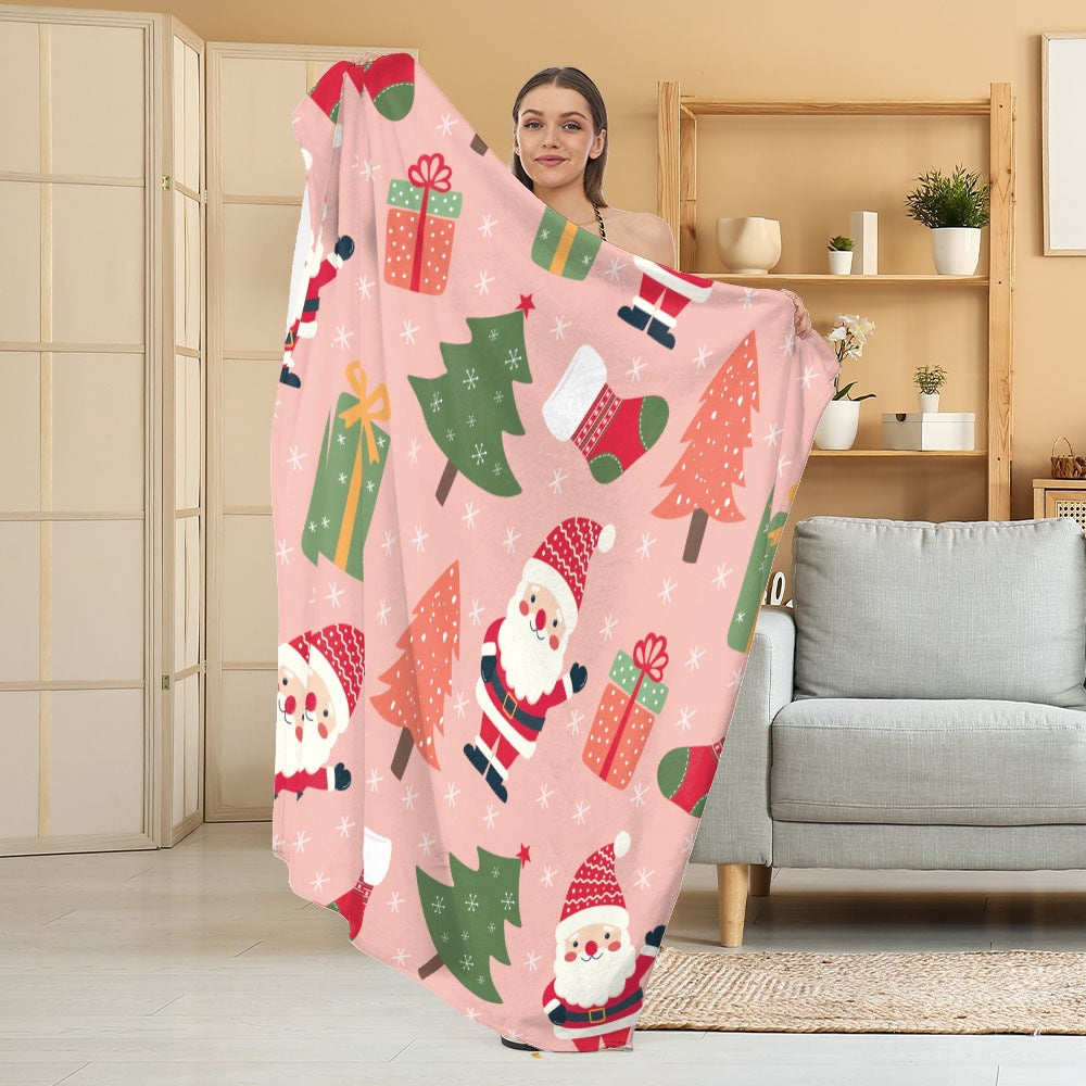 Cozy Halloween-Themed Fleece Blanket