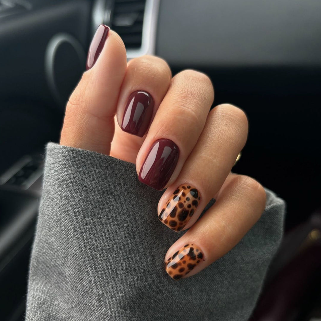 Artful nail art with animal leopard design Stornfield