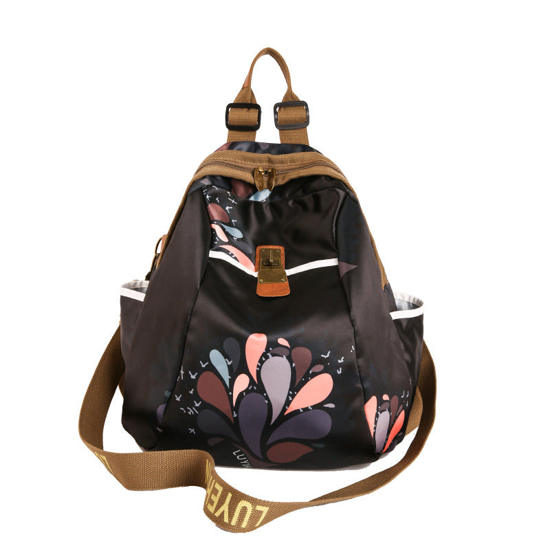 Artistic Floral Drawstring Backpack Stornfield