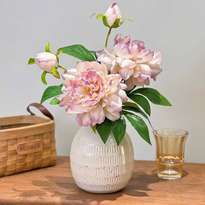 Realistic Faux Peony Stem