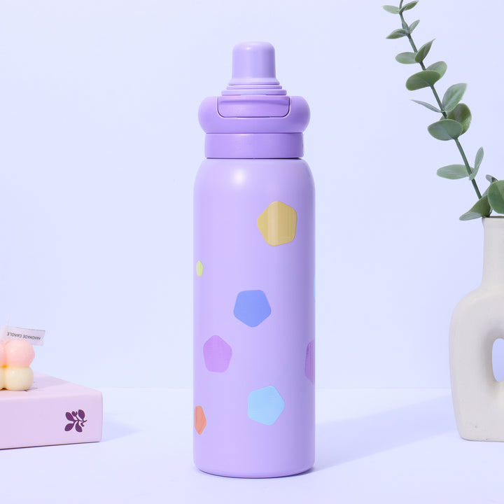 Women's thermo water bottle with non-slip grip and unique design Stornfield