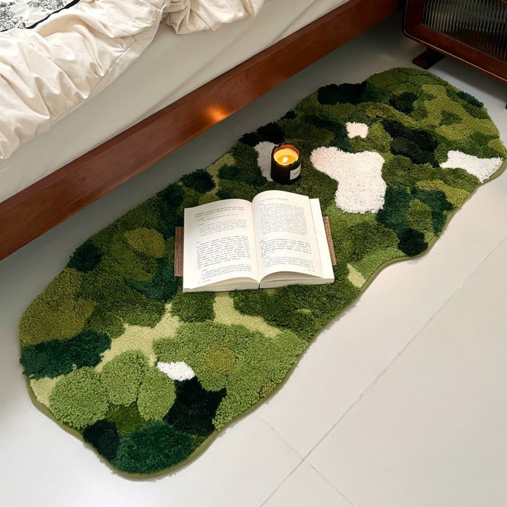Floral-Patterned Soft Plush Area Rug