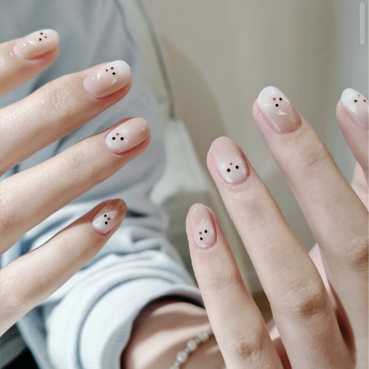 Whimsical Cat-Themed Press-On Nail Art Set Stornfield