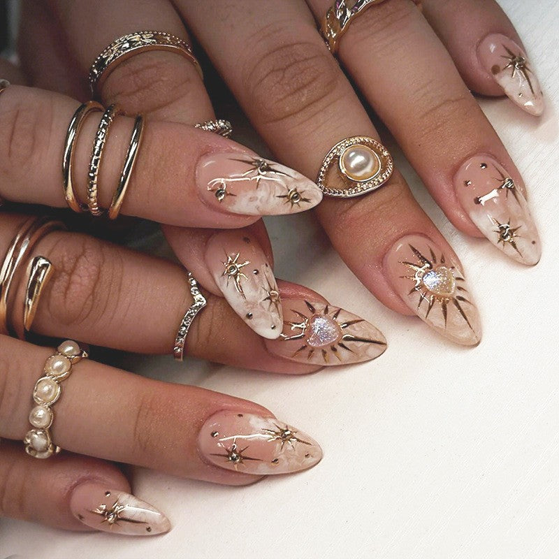 Decorative Press-On Nail Art Set Stornfield