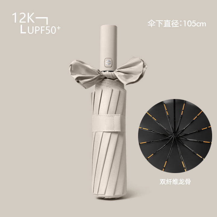 Women's compact and wind-resistant umbrella with UV protection technology Stornfield