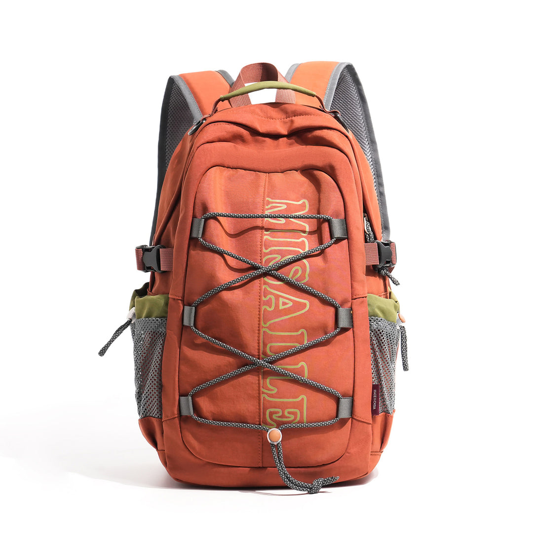 Unisex spacious leisure and travel backpack with padded laptop compartment and elastic front bungee Stornfield