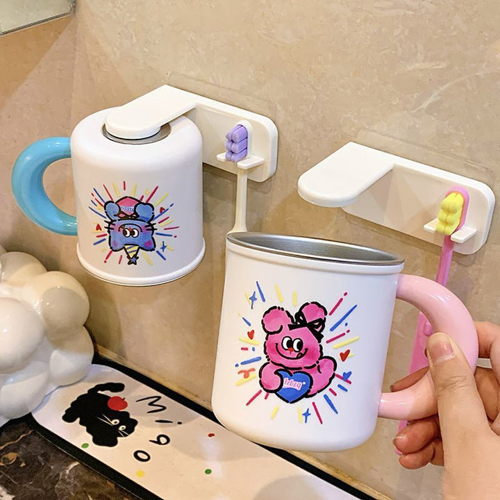 Wall cup holder with cute character design Stornfield