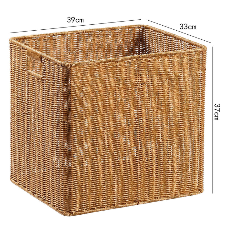 Handcrafted Rectangular Wicker Storage Bin Stornfield