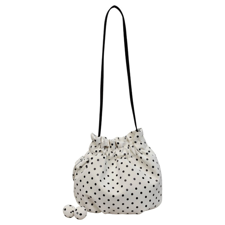 Playful Polka Dot Drawstring Crossbody Bag Stornfield
