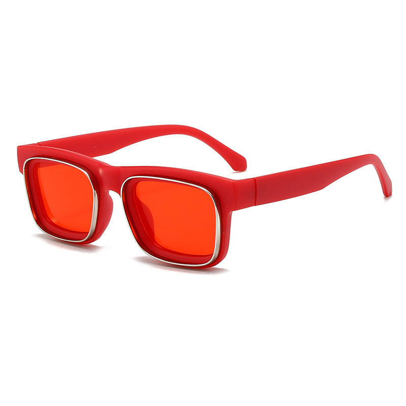 Women's fashionable square sunglasses with contrasting frame Stornfield