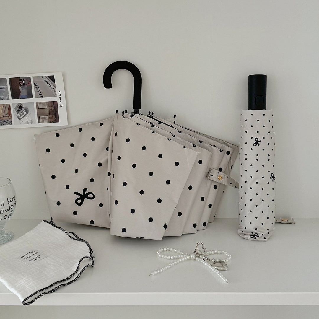 Ladies compact umbrella with stylish polka dot design Stornfield