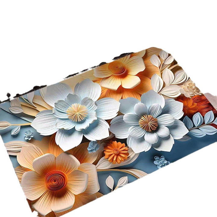 3D Textured Floral Mat Stornfield