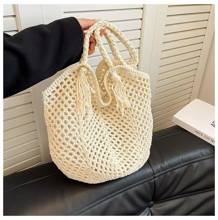 Handbag with Modern Macrame Structure Stornfield