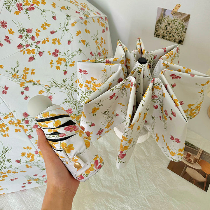Women Foldable Sunshade with Flower Design Stornfield