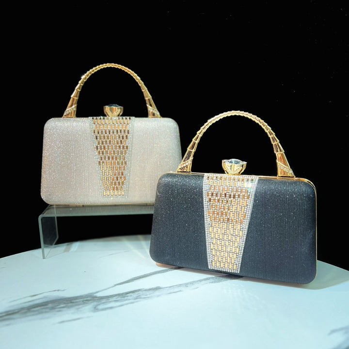 Sparkling Crystal-Embellished Handbag